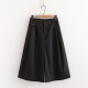 Cotton Midi Wide Leg Baggy Cropped Skirt Pants Cotton Midi Wide Leg Baggy Cropped Skirt Pants