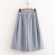 Cotton Midi Wide Leg Baggy Cropped Skirt Pants Cotton Midi Wide Leg Baggy Cropped Skirt Pants