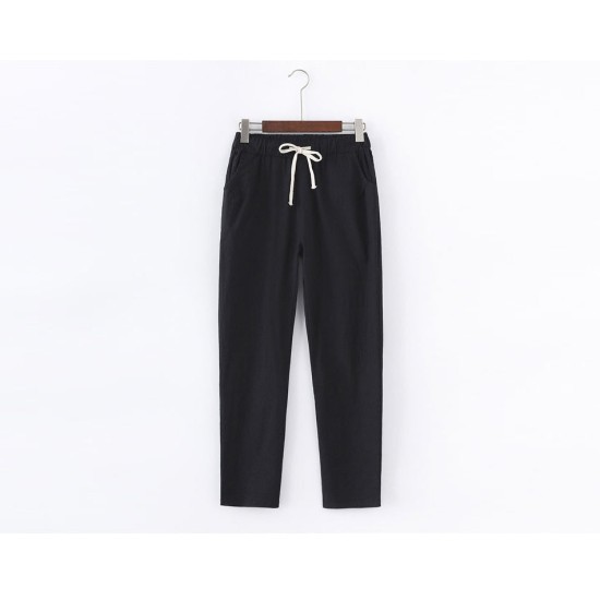 Linen Pants for Women Trousers Loose Casual Solid Color Harem Pants Linen Pants for Women Trousers Loose Casual Solid Color Harem Pants