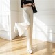 High Waist Wide Elegant Vintage Baggy Pleated Capris Trousers High Waist Wide Elegant Vintage Baggy Pleated Capris Trousers
