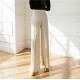 High Waist Wide Elegant Vintage Baggy Pleated Capris Trousers High Waist Wide Elegant Vintage Baggy Pleated Capris Trousers