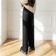 High Waist Wide Elegant Vintage Baggy Pleated Capris Trousers High Waist Wide Elegant Vintage Baggy Pleated Capris Trousers