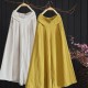 Large Size Linen Comfortable Nine-Point Wide-Leg Pants Skirt Large Size Linen Comfortable Nine-Point Wide-Leg Pants Skirt