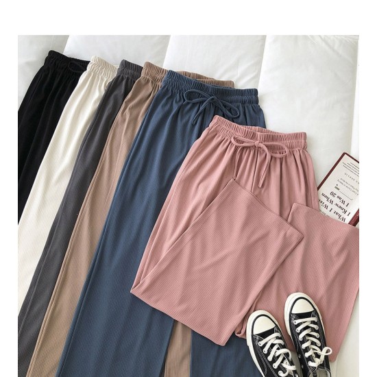 Style Wide Leg Long Pants Women Female Pants High Waist Trousers Style Wide Leg Long Pants Women Female Pants High Waist Trousers
