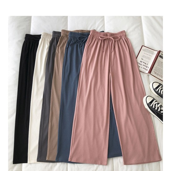 Style Wide Leg Long Pants Women Female Pants High Waist Trousers Style Wide Leg Long Pants Women Female Pants High Waist Trousers