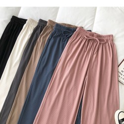 Style Wide Leg Long Pants Women Female Pants High Waist Trousers