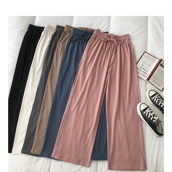 Style Wide Leg Long Pants Women Female Pants High Waist Trousers Style Wide Leg Long Pants Women Female Pants High Waist Trousers
