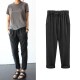 Linen Cotton Candy Color Casual Harem Pant Linen Cotton Candy Color Casual Harem Pant